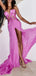 Sexy V-neck Sleeveless A-line Azalea Long Prom Dresses Online, OT180