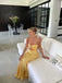 Sexy Mermaid Sleeveless Sweetheart Yellow Long Prom Dresses Online, OT200