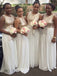 A-line Jewel Sequin Floor Length Bridesmaid Dresses, OT338