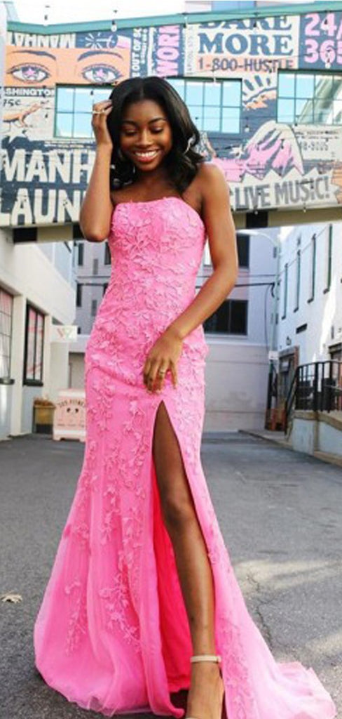 Mermaid Lace Applique Sweetheart Evening Prom Dresses, Long Prom Dresses, OL102