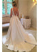 Elegant Scoop Satin Wedding Dress, WD0508