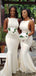 Sleeveless Floor-length Scoop Unique Mermaid Bridesmaid Dresses, BG017