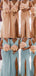 V-neck Long-length Unique Sleeveless Bridesmaid Dresses, BG027