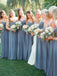 2023 Floor-length Sweetheart Unique Sleeveless Bridesmaid Dresses, BG041