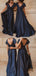 Elegant Floor-length V-neck Short Sleeves Bridesmaid Dresses, BG060