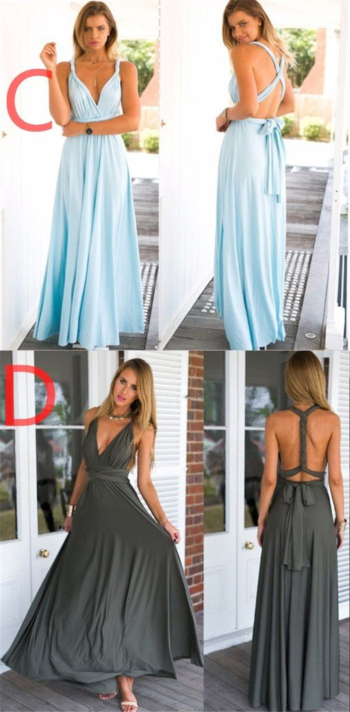 New Cheap Affordable Formal Comfortable Different Color Convertible Bridesmaid Dresses, PD0261