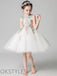Ivory Cute Lace Tulle Flower Girl Dresses, OT025