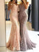 Sweetheart Spaghetti Straps Lace Mermaid Floor Length Prom Dresses, OL182