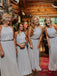 Floor-length A-line Halter Sleeveless Long Grey Chiffon Bridesmaid Dresses, BD0628