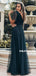 Floor- length A-line V-neck Short Sleeves Tulle Bridesmaid Dresses, BD0637
