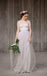 Floor-length Spaghetti Straps Lace Top Tulle Cheap Simple Wedding Dresses, WD0369