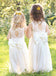 A-line Ankle-length Sleeveless Open-back Full lace Flower Girls Dresses, FG0121