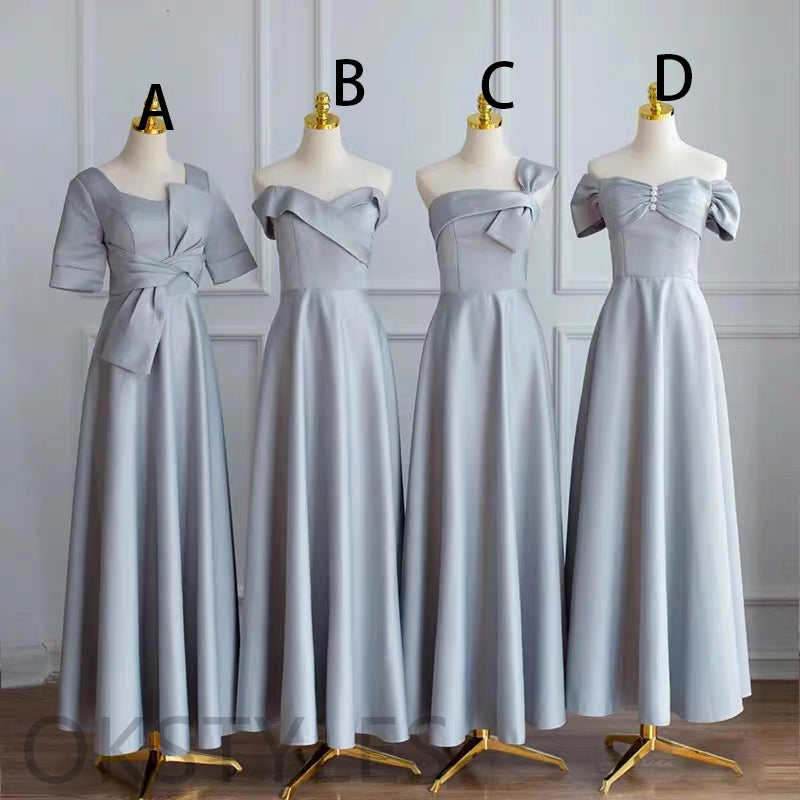 FLoor Length A-line Elegent Bridesmaid Dresses, OT051