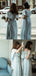 A-line Off-shoulder Floor-length Lace-up Back Long Chiffon Bridesmaid Dresses, BD0608